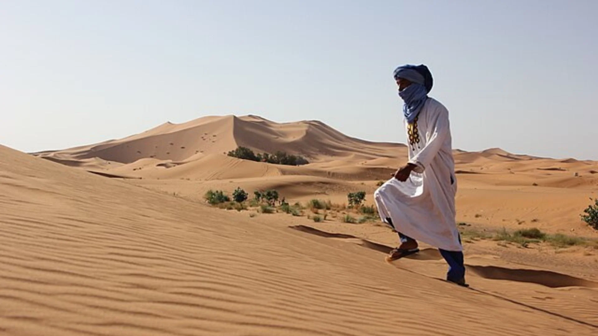 Marrakech view at departure of the desert tour to Merzouga