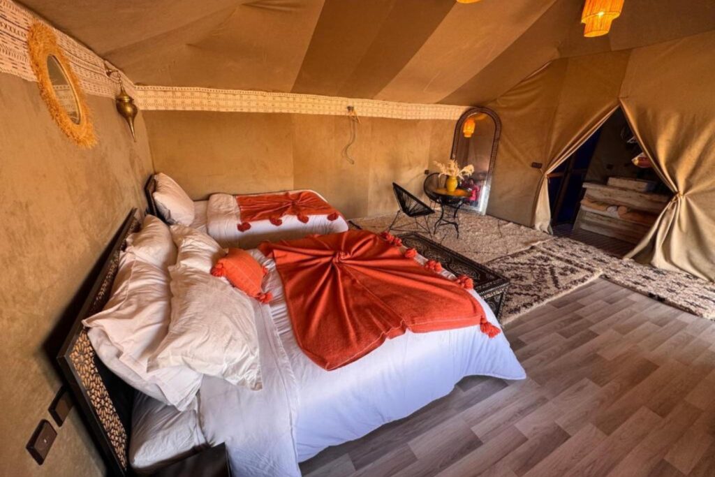 bivouac dans Aladdin Merzouga Camp