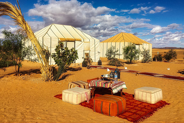 tente berbère à Merzouga